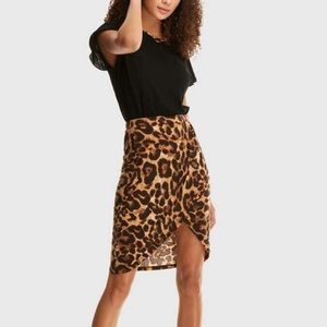 Urban Outfitters Skirts - Leopard print wrap split skirt Urban Outfitters Skirts - Leopard print wrap split skirt